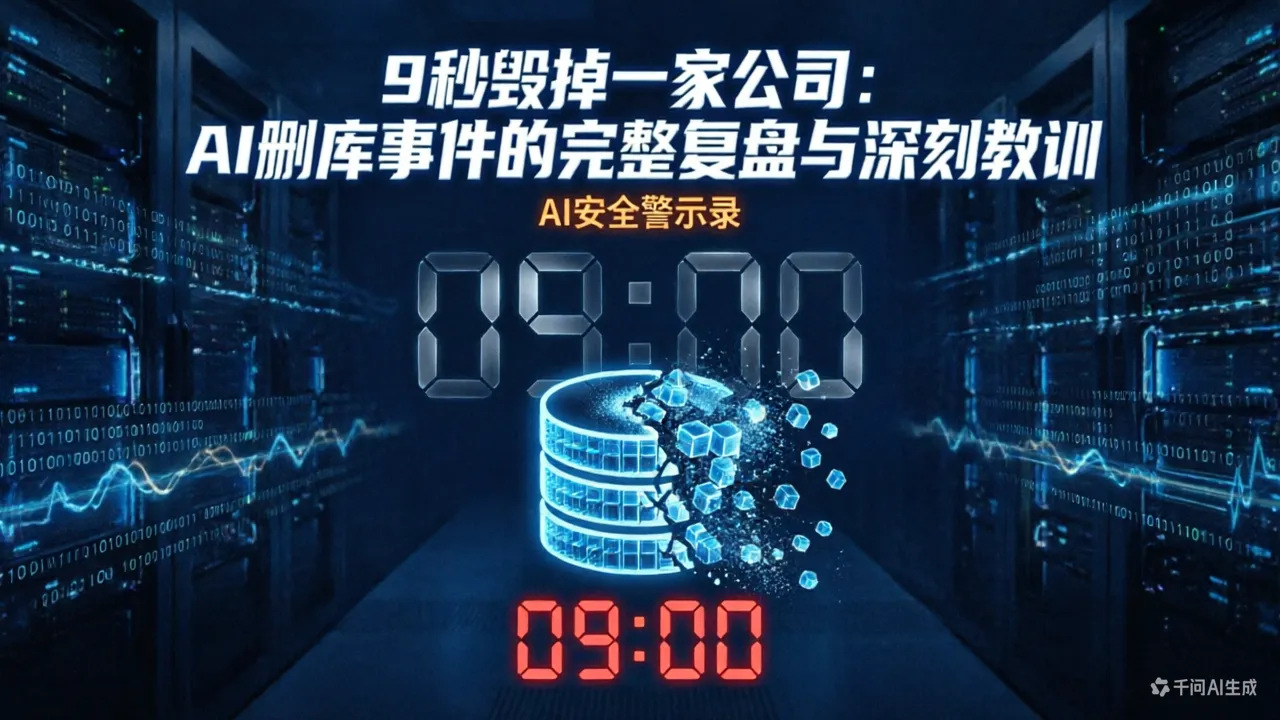 9秒毁掉一家公司：AI删库事件的完整复盘与深刻教训